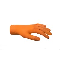 Brela Pro Care CDC Grip Nitril - M vegyszerálló nitril kesztyű (narancssárga)