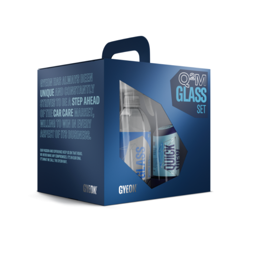 Gyeon Q2M Glass Set - Bundle Box + Q2M WetCoat (80 ml) autókozmetikai ajándékcsomag