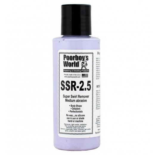 Poorboy's SSR 2.5 Medium Super Swirl Remover közepesen erős paszta (118 ml)